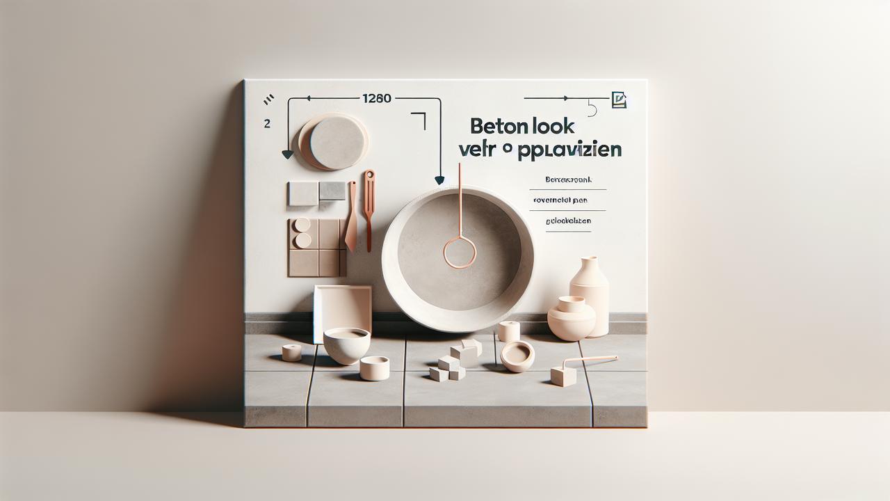 betonlook verf op plavuizen